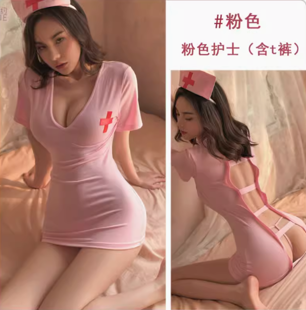 Nurse uniform cosplay underwear Nurse dress skirt plus size