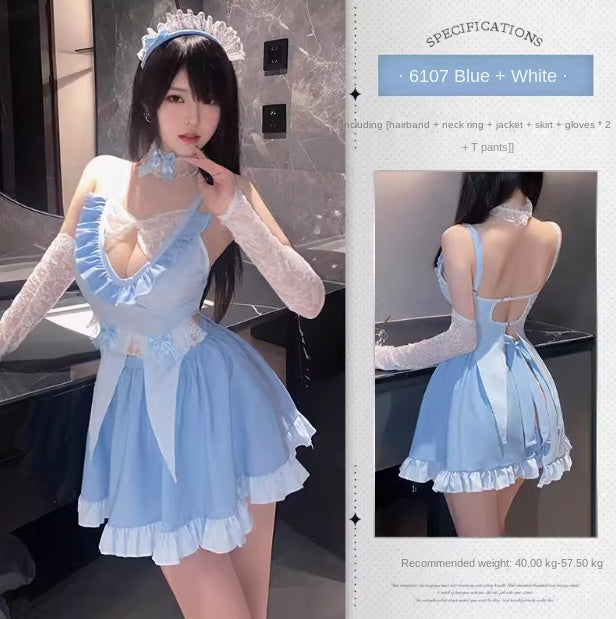 Cute maid uniform passion sexy underwear sexy suit lace clothes dating gowns free